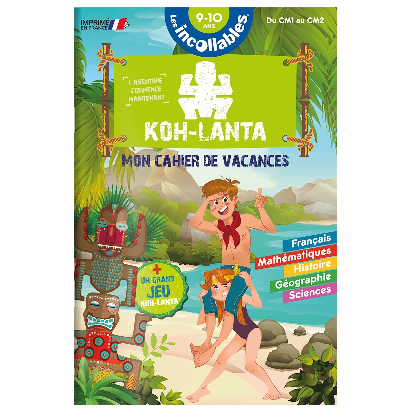 Cahier de vacances 2025 Koh Lanta - Les incollables - CM1 au CM2 - 9/10 ans - Valérie Cluzel - PLAY BAC