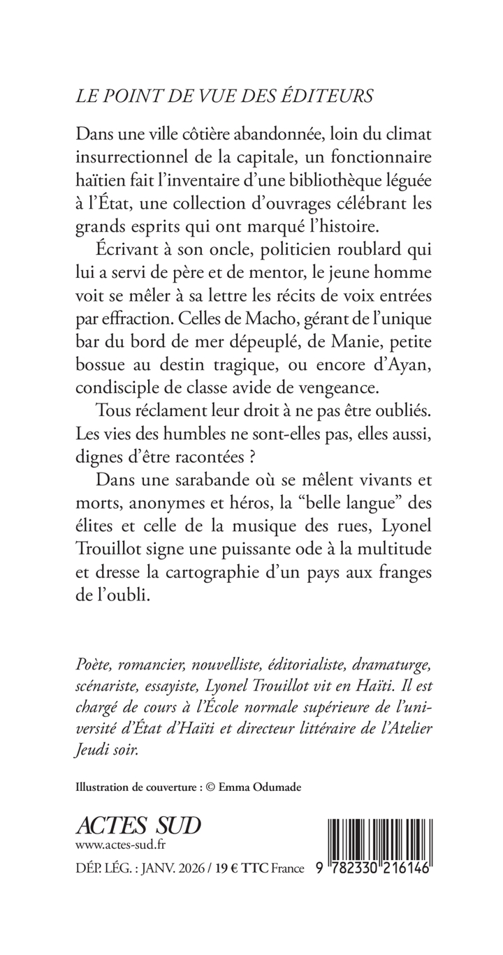 Bréviaire des anonymes - Lyonel Trouillot - ACTES SUD