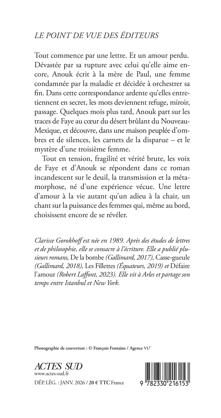 Femmes tout au bord - Clarisse Gorokhoff - ACTES SUD