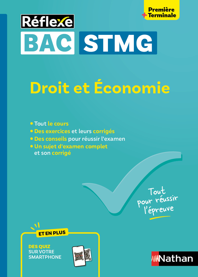 Guide Bac STMG - Spécialité Droit et Économie 1re/ Tle - Réflexe - N° 19 - Patrick Mercati, Olivia Lenormand - NATHAN