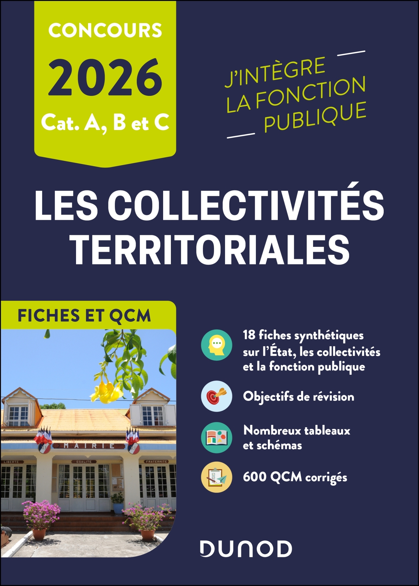 Les collectivités territoriales en fiches et QCM - 2026 - Odile Meyer, Franck Sajet - DUNOD