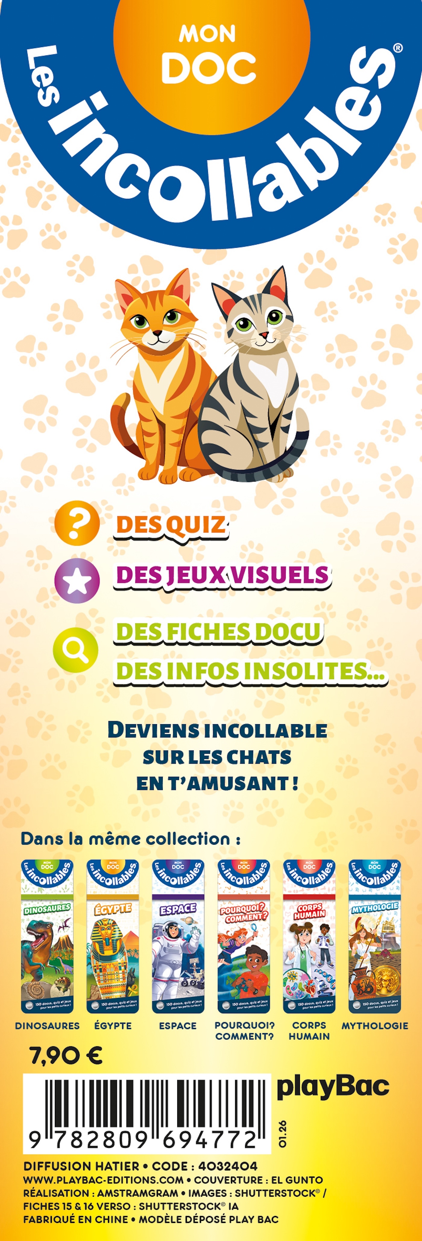 Les incollables - Éventail Passion - Les Chats -  - PLAY BAC