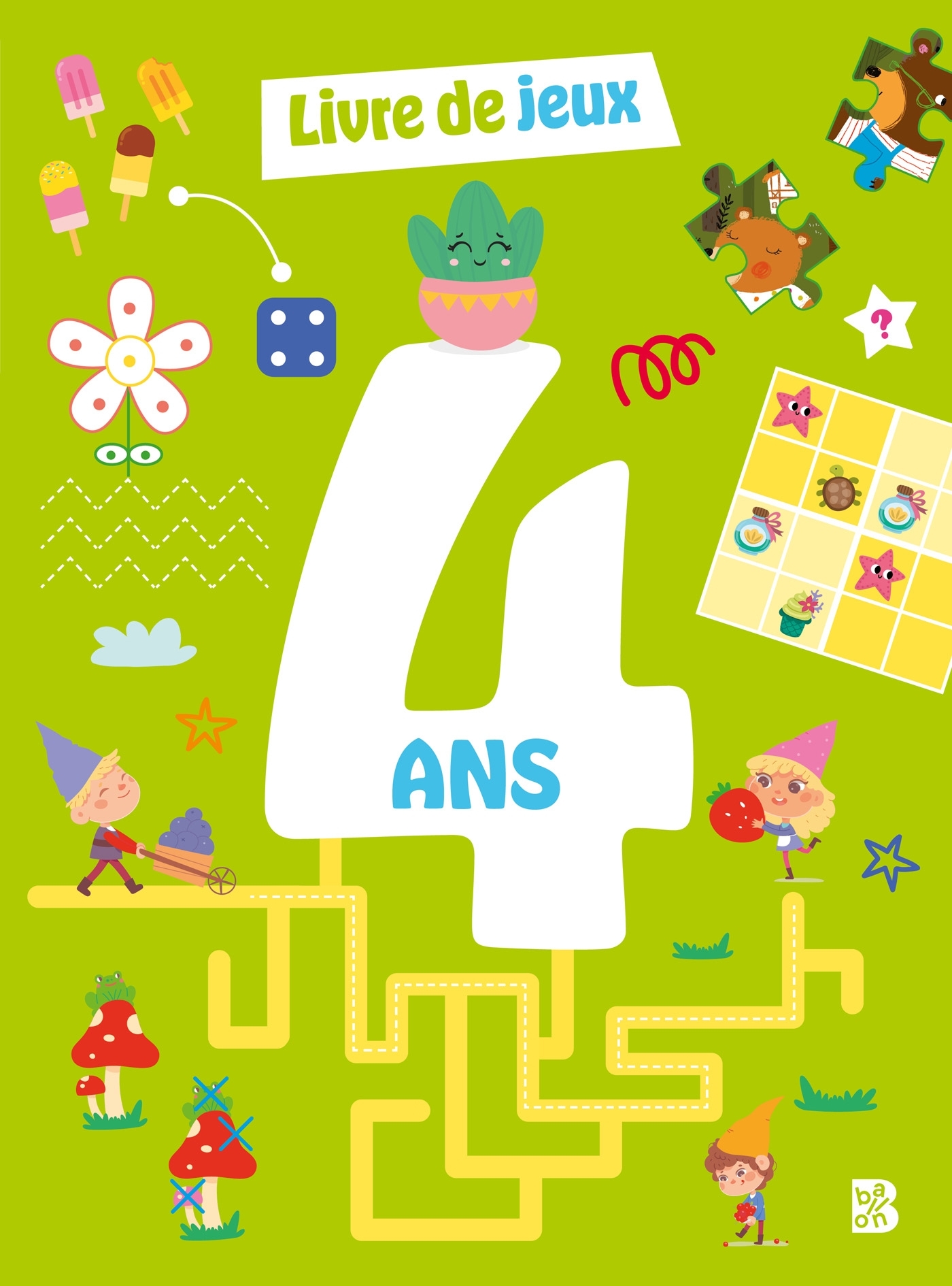 Mon livre de jeux 4 ans -  - BALLON