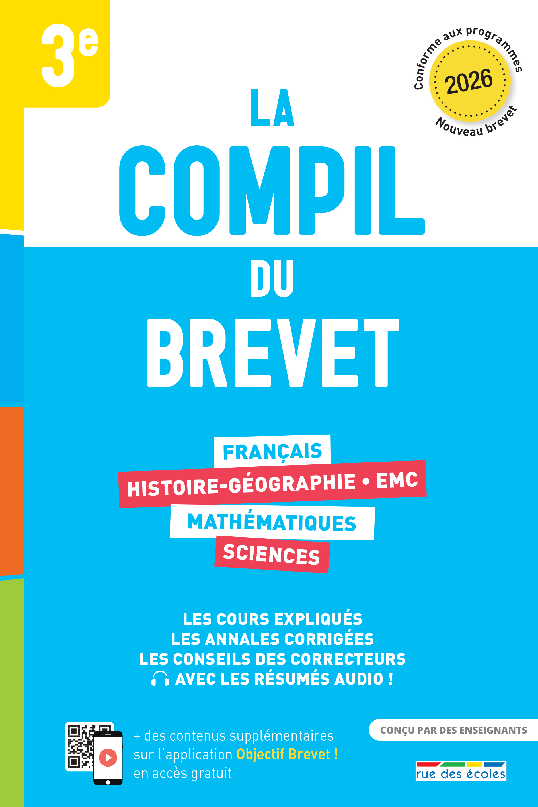 La compil du Brevet - 2026 -  Collectif,  Collectif rue des écoles - RUE DES ECOLES