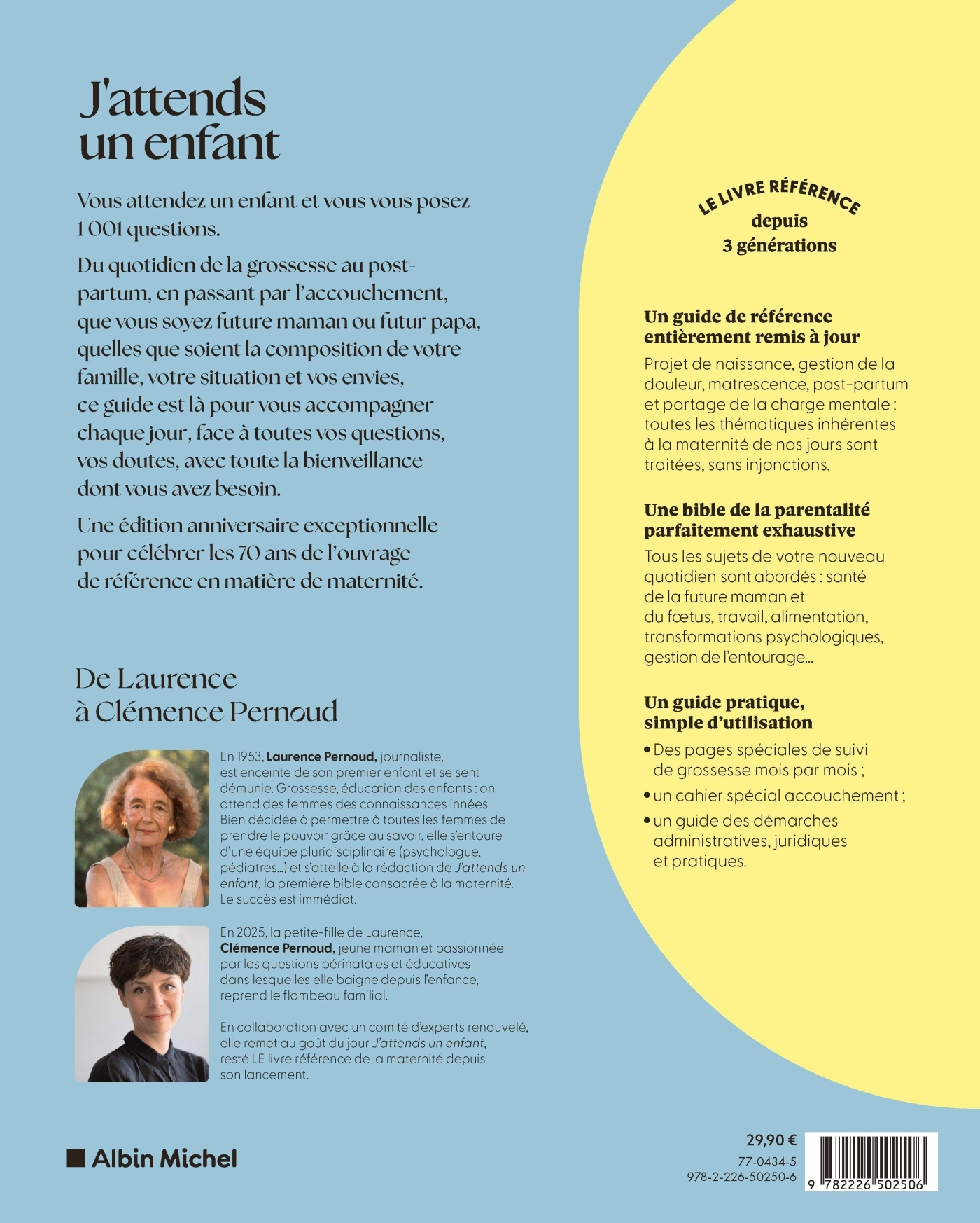 J'attends un enfant - édition 2026 - Laurence Pernoud, Clémence Pernoud - ALBIN MICHEL