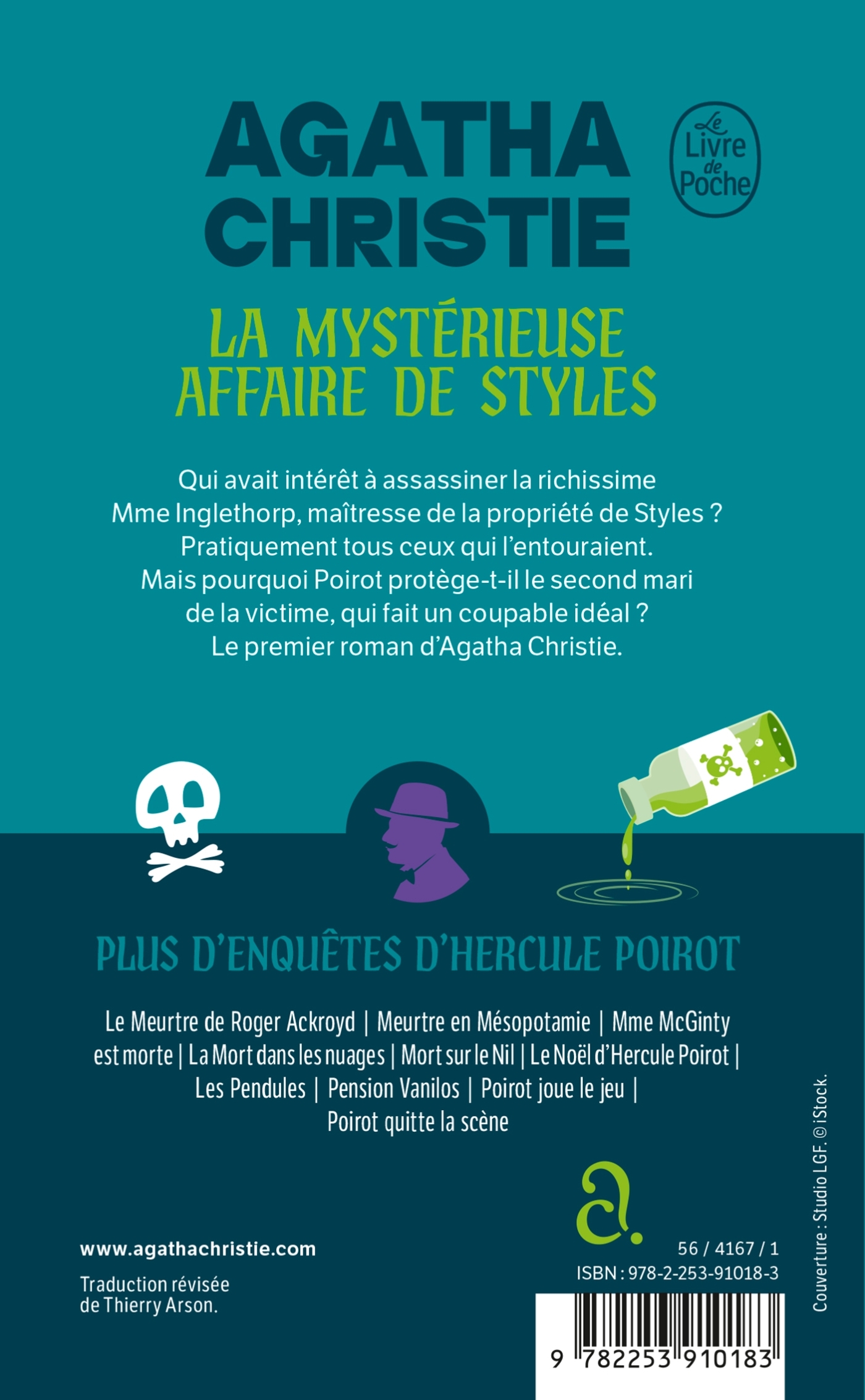 La mystérieuse Affaire de Styles (Nouvelle édition) - Agatha Christie - LGF