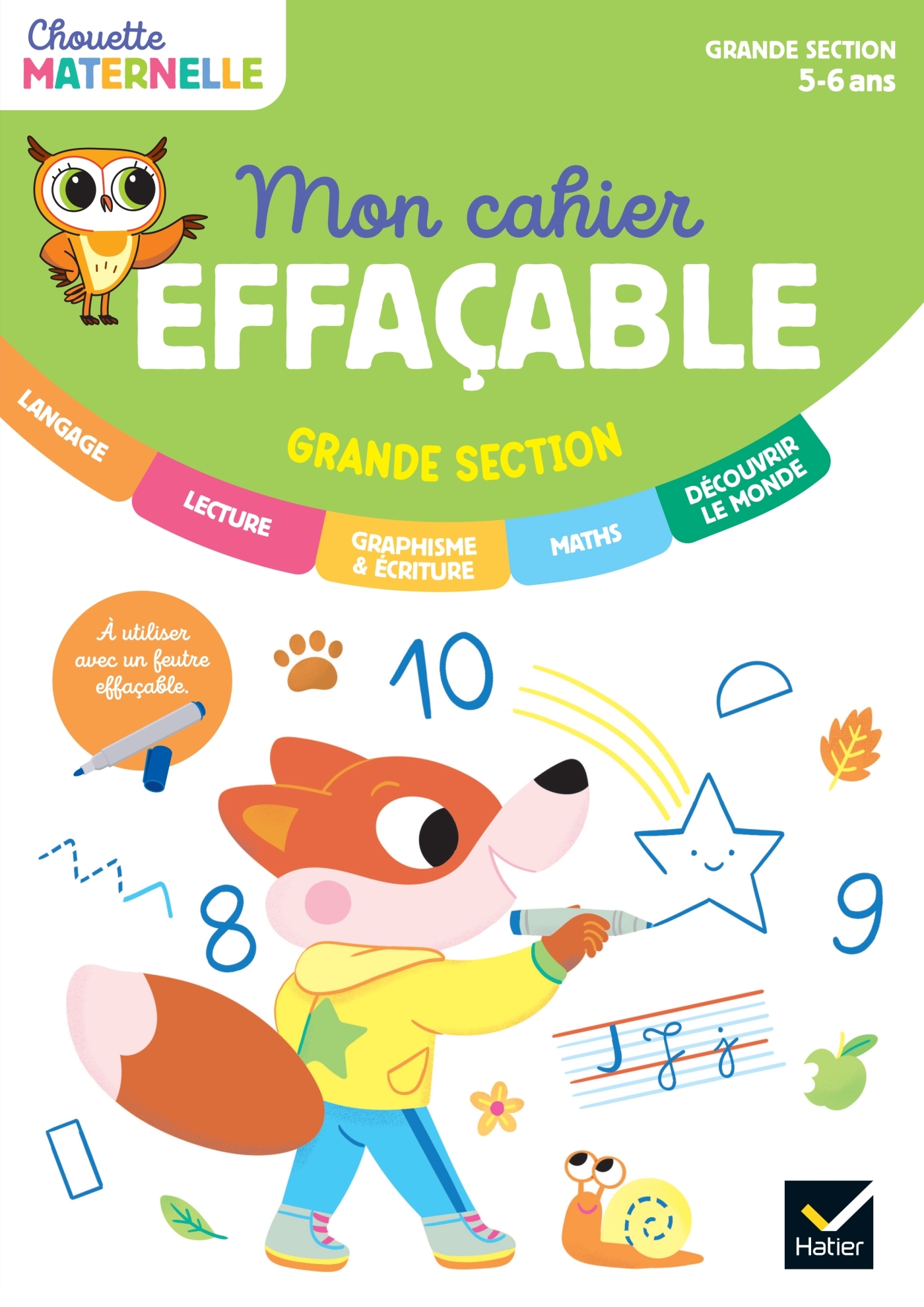 Mon cahier effaçable - Grande Section - Albert Cohen, Jean Roullier - HATIER