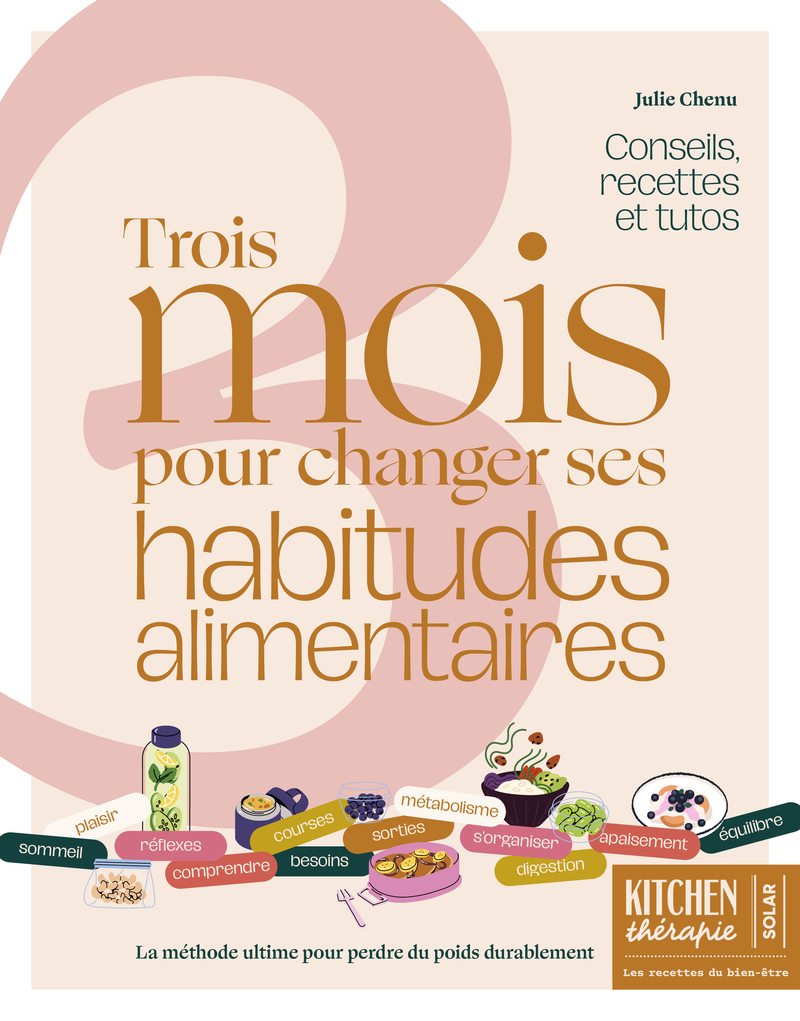 3 mois pour changer ses habitudes alimentaires - La méthode ultime pour perdre du poids durablement - Julie Chenu, Fabrice Veigas, Pauline Dubois-Platet - SOLAR