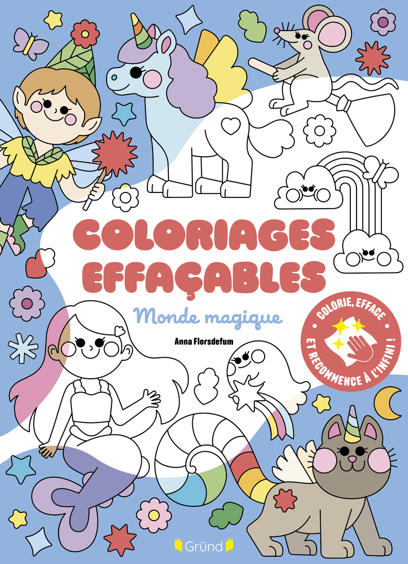 Coloriages effaçables - Monde magique -  - GRUND