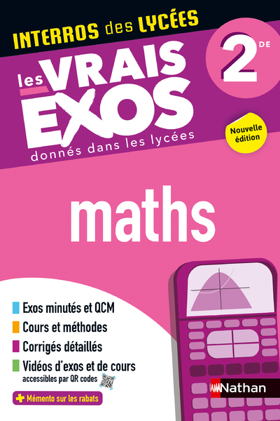 Interros des Lycées Maths 2de - Erick de Brauwere, Stéphane Pasquet - NATHAN