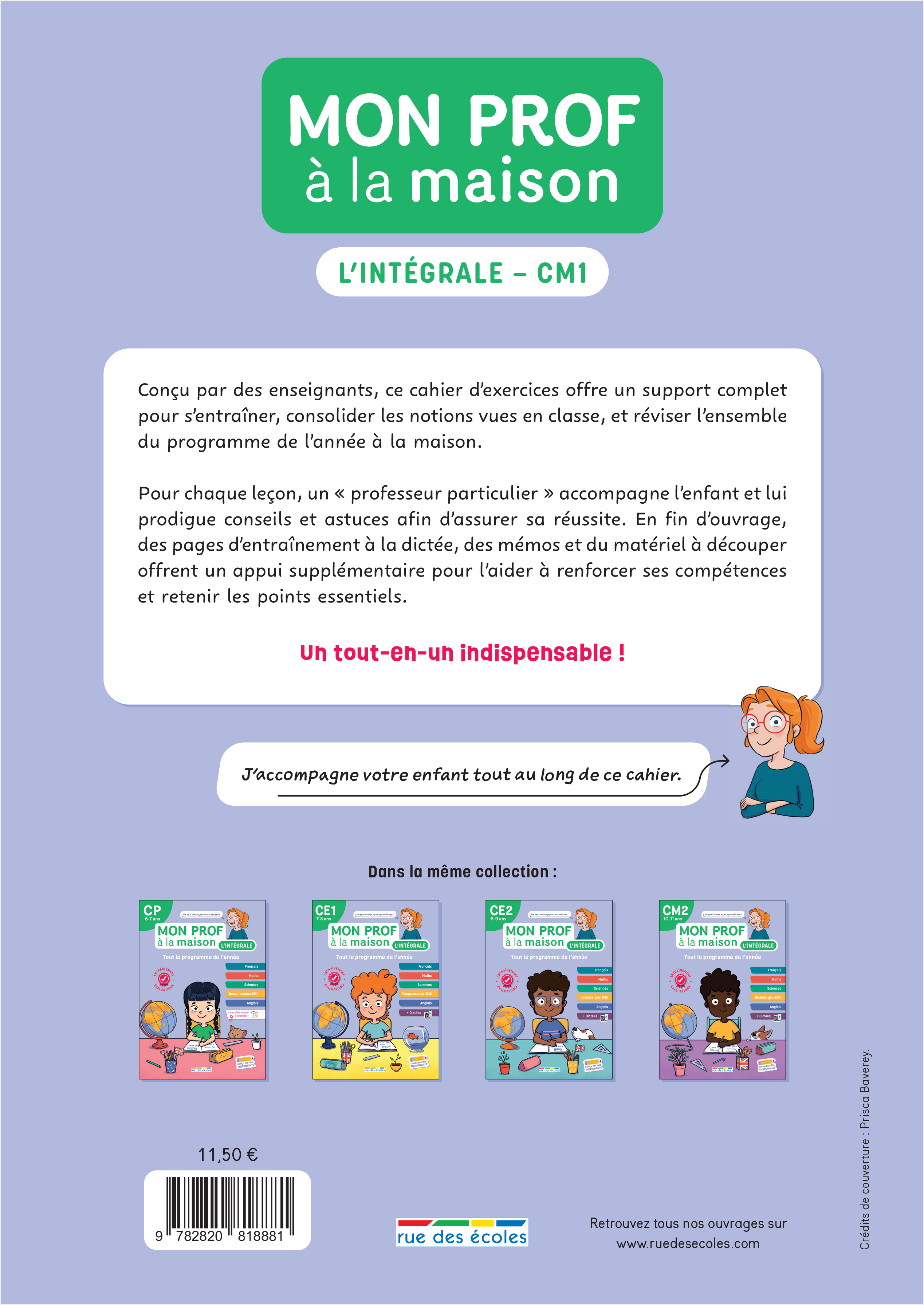 Mon prof à la maison - L'intégrale CM1 - Barbara Remy, Maxime Paul - RUE DES ECOLES