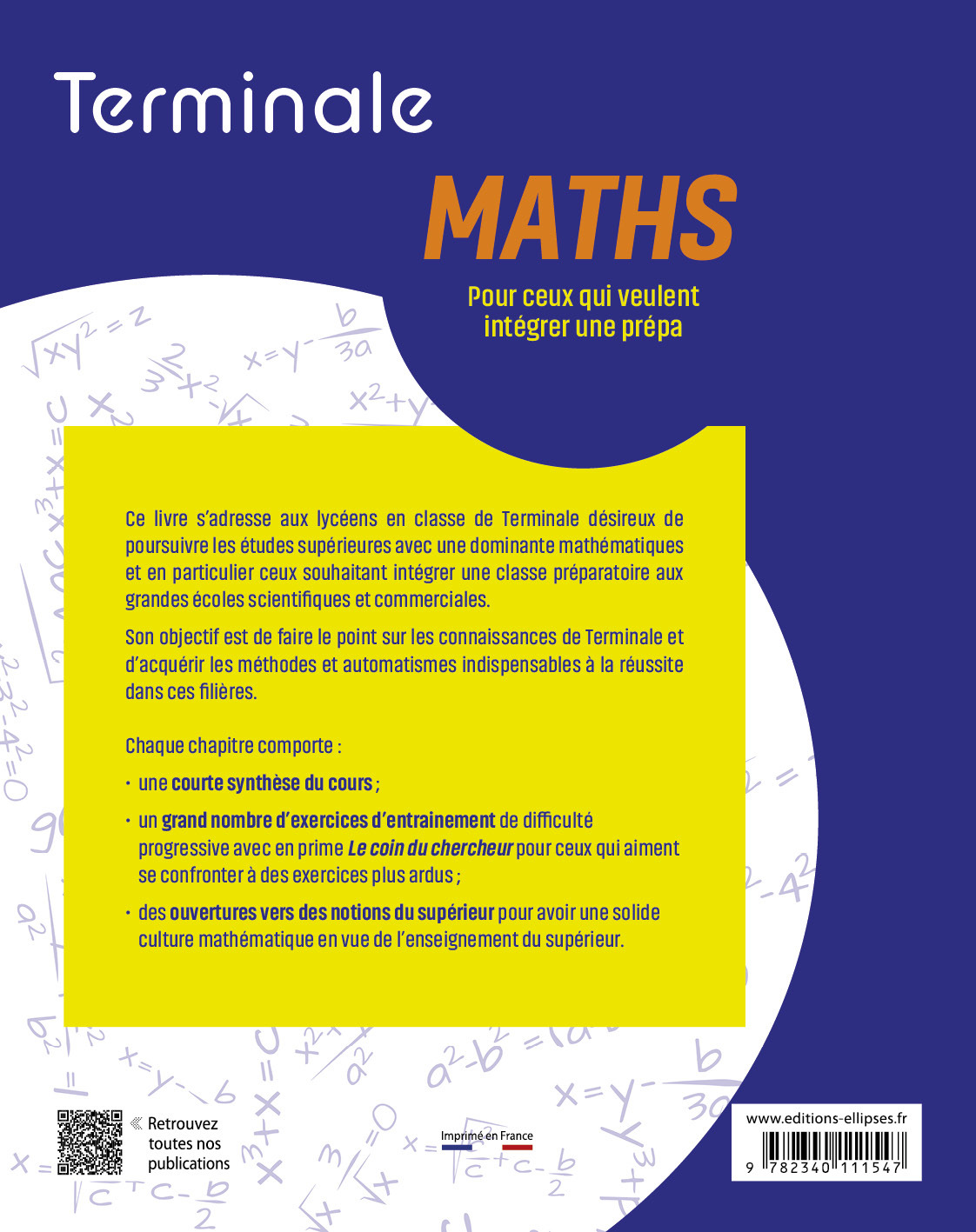 Maths - Terminale - Xavier Duchateau, Marc-Antoine Vassenet - ELLIPSES
