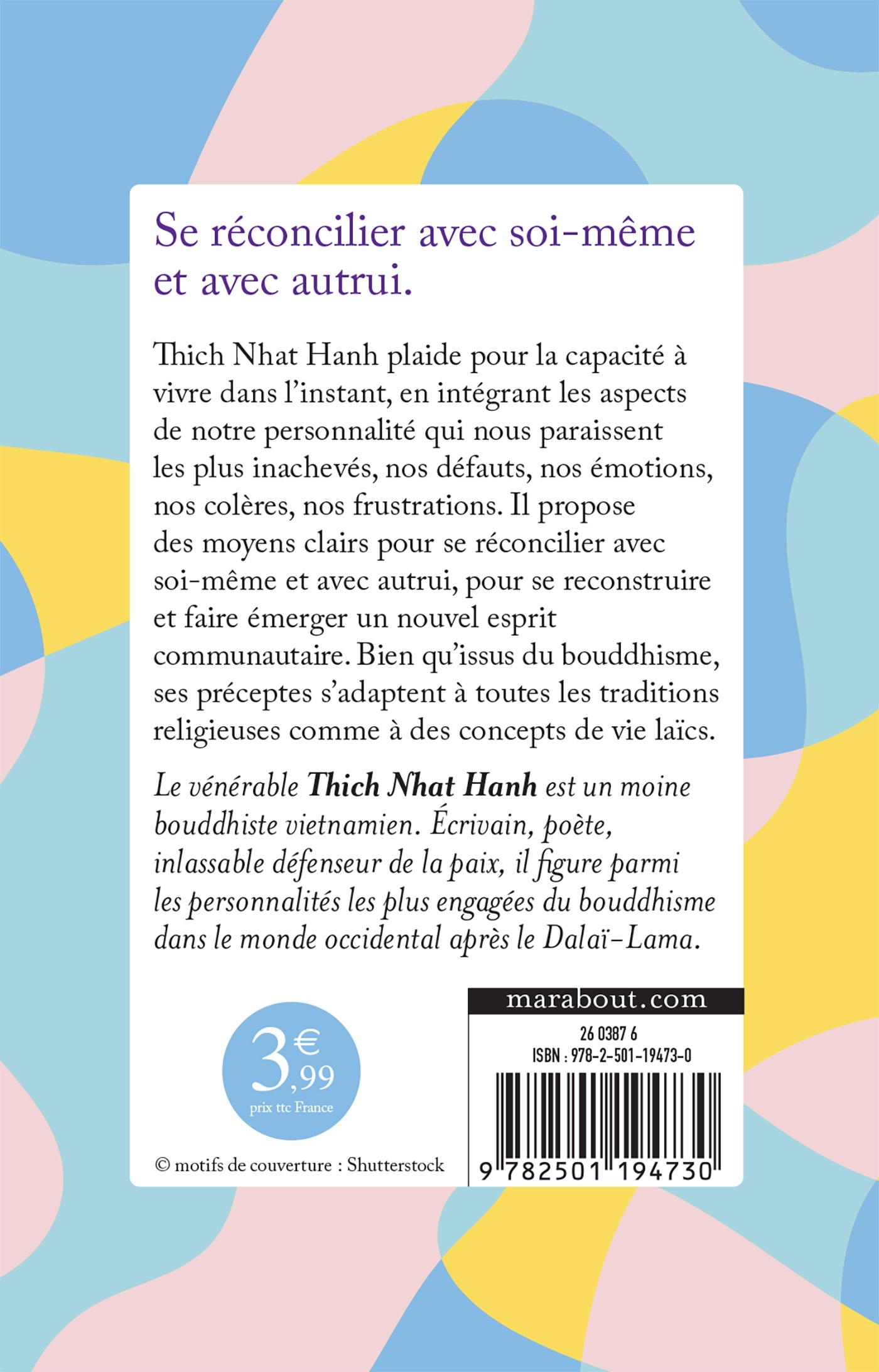 La plénitude de l'instant - Hanh Thich Nhat, Thich Nhat Hanh - MARABOUT