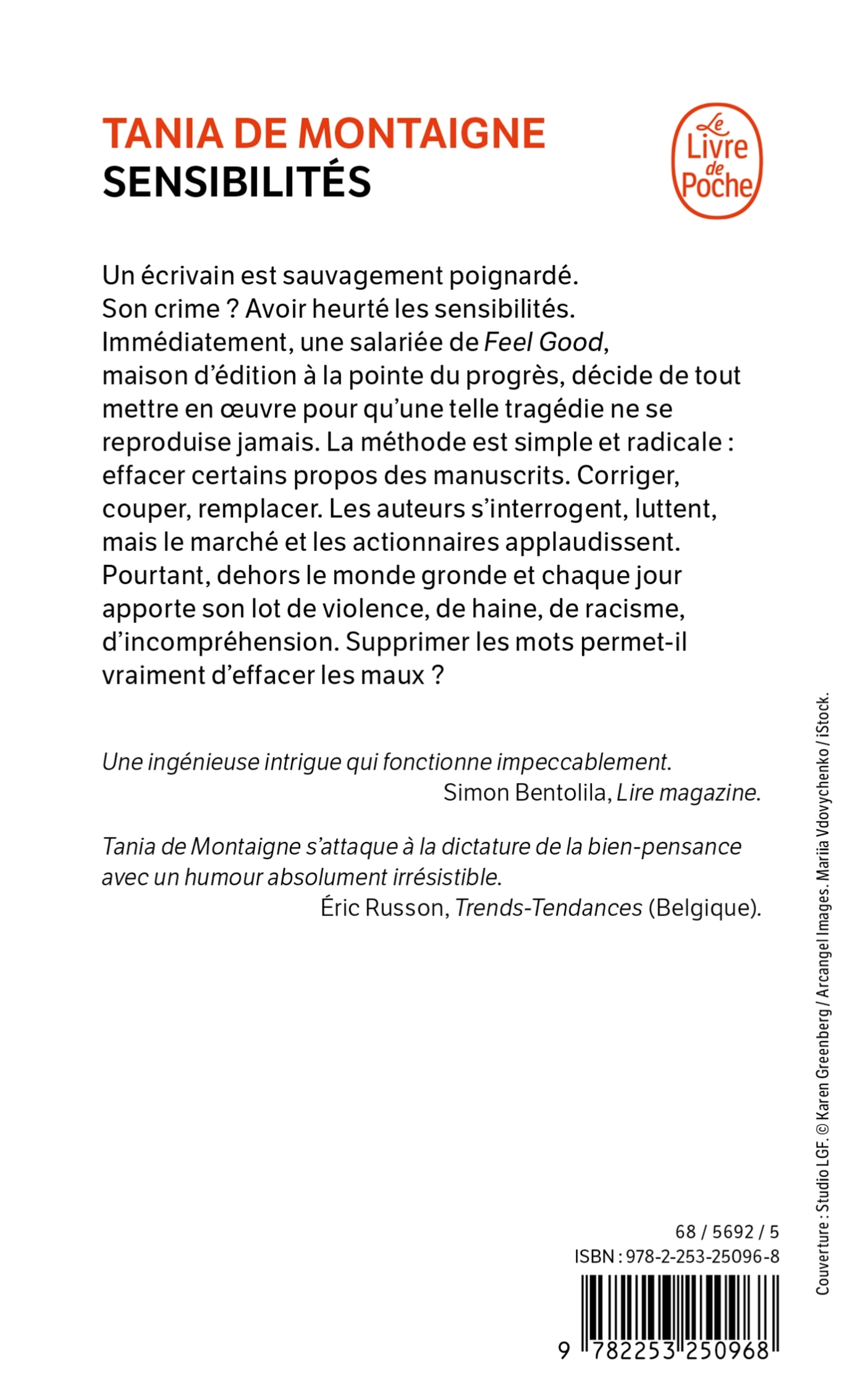 Sensibilités - Tania Montaigne - LGF