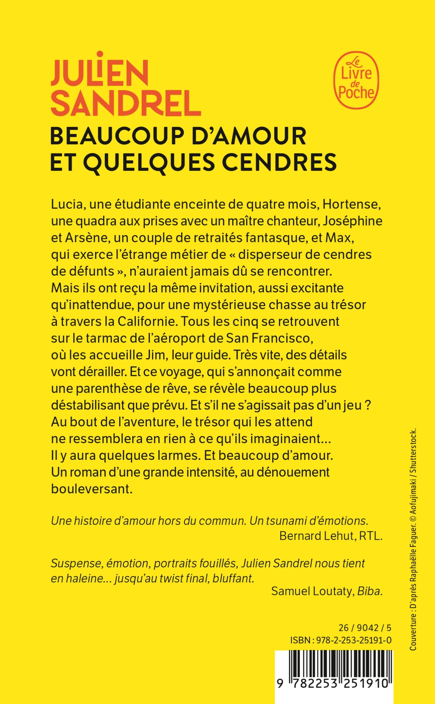 Beaucoup d'amour et quelques cendres - Julien Sandrel - LGF