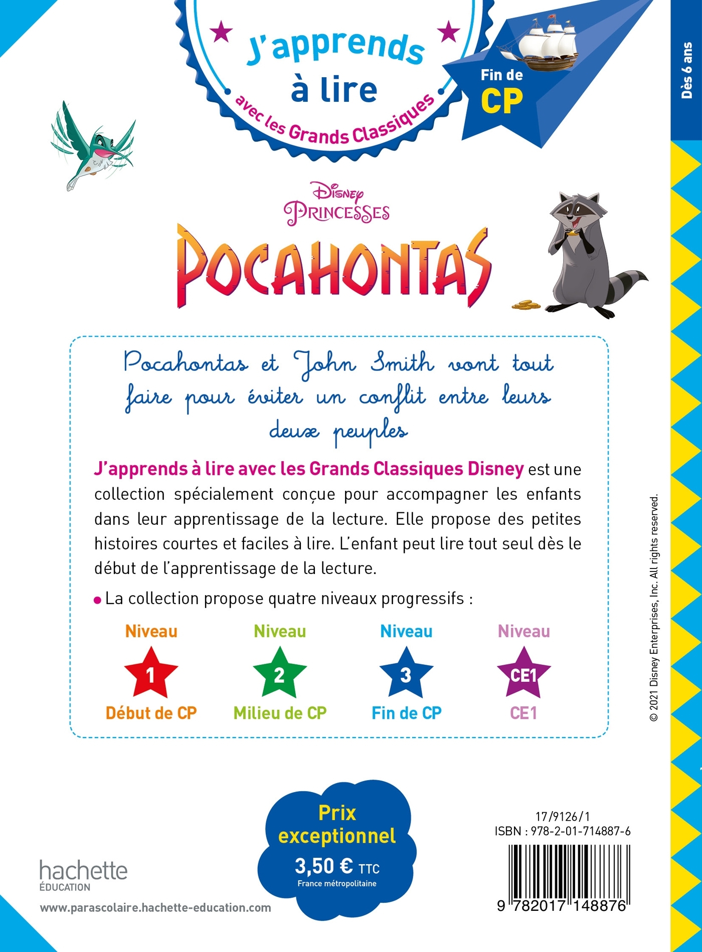 Disney - Pocahontas, CP Niveau 3 - Isabelle Albertin - HACHETTE EDUC