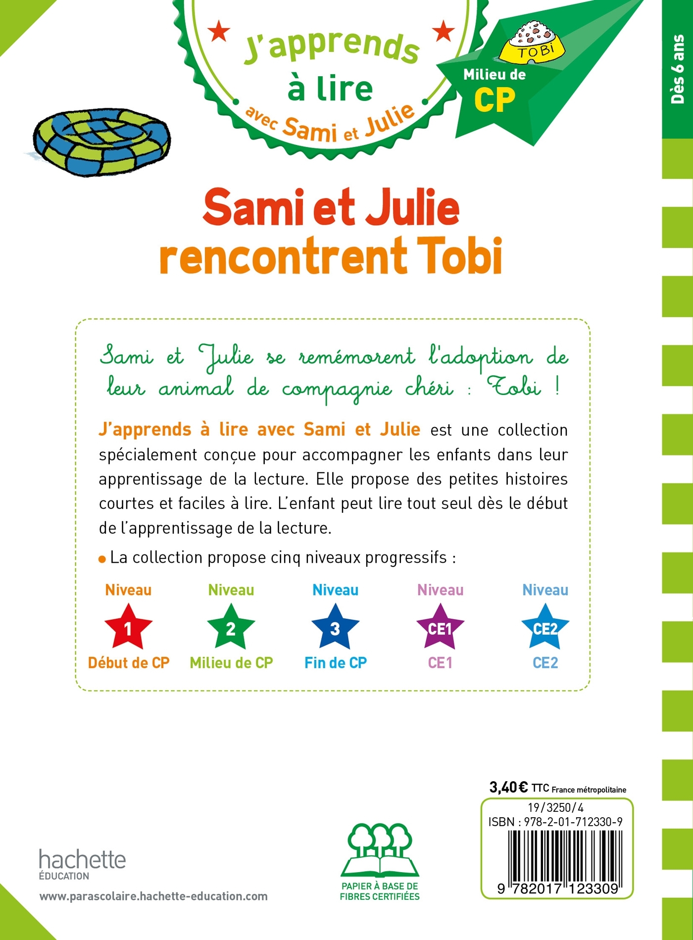 Sami et Julie CP niveau 2 Sami et Julie rencontrent Tobi - Emmanuelle Massonaud - HACHETTE EDUC