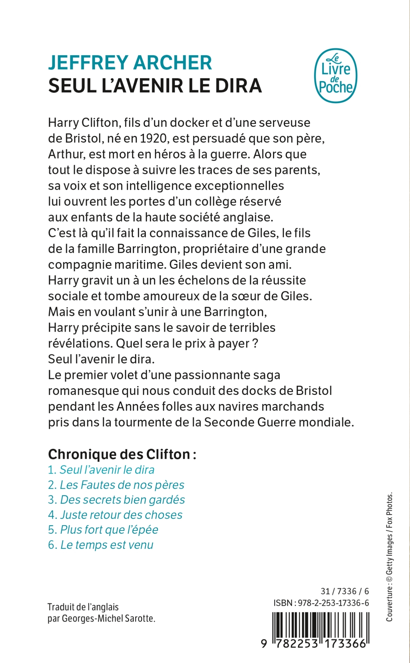 Seul l'avenir le dira - Jeffrey Archer - LGF