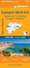 Carte regionale europe - carte regionale espana noreste : cataluna / catalunya, aragon, andorra