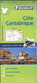 Carte zoom europe - carte zoom cote cantabrique