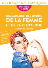 Declaration des droits de la femme et de la citoyenne  -  1eres generale et technologiques  -  parcours ecrire et combattre pour l'egalite