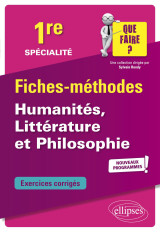 Specialite humanites, litterature et philosophie - premiere - nouveaux programmes