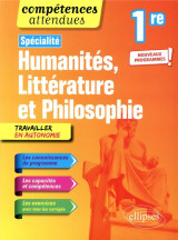 Specialite humanites, litterature et philosophie  -  1re  -  nouveaux programmes