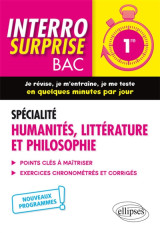 Specialite humanites, litterature et philosophie -  premiere - nouveaux programmes