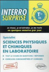 Spécialité sciences physiques et chimiques en laboratoire - terminale stl