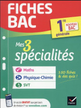 Fiches bac : maths, physique-chimie, svt  -  1re generale (edition 2022)