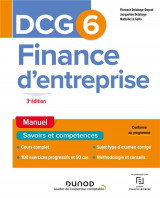 Dcg 6 : finance d'entreprise  -  manuel (3e edition)
