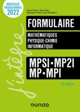 Formulaire  -  mathematiques, physique-chimie, informatique  -  mpsi-mp2i-mp-mpi