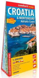 Croatie et montenegro. cote adriatique 1/300.000 (gb) (comfort !map, laminée)