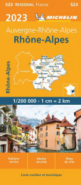 Carte regionale france - carte regionale rhone-alpes 2023