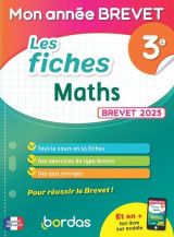 Mon annee brevet : les fiches mathematiques  -  3e (edition 2023)