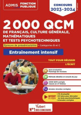 2000 qcm de francais, culture generale, mathematiques et tests psychotechniques - epreuve de preadmi