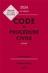 Code de procedure civile : annote (edition 2024)