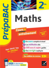 Prepabac cours et entrainement : maths  -  2de