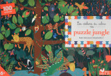 Les ateliers du calme : puzzle jungle  -  1 puzzle 100 pieces et des jeux d'observation