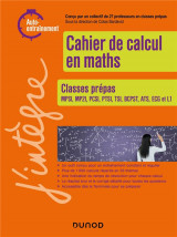 Cahier de calcul en maths : classes prepas