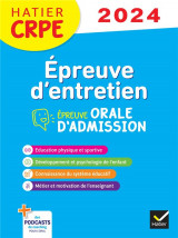Epreuve d'entretien  -  crpe  -  epreuve orale d'admission (edition 2024/2025)