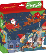 Ma boite a puzzle : 24 pieces : joyeux noel