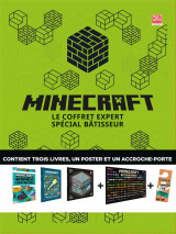 Minecraft - le coffret expert special batisseur - trois livres, un poster et un accroche-porte