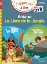 Disney - vaiana / le livre de la jungle special dys (dyslexie)