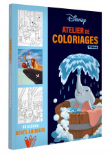 Atelier de coloriages teens : 40 scenes bebes animaux