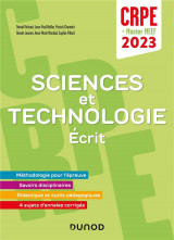Concours professeur des ecoles - sciences et technologie  - ecrit - crpe 2023 - master meef
