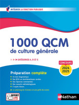 1000 qcm de culture generale  -  categories a, b, c (edition 2024/2025)