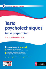 Tests psychotechniques  -  maxi preparation  -  categories b et c (edition 2024/2025)