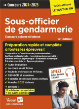 Concours sous-officier de gendarmerie : preparation rapide et complete a toutes les epreuves  -  annales 2023 : gendarme categorie b concours externe et interne (edition 2024/2025)