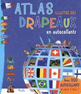 Atlas illustre des drapeaux en autocollants